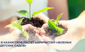 В Казахстане открываются новые «Зеленые детские сады», способствующие экологическому воспитанию детей