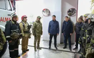 Аким Алматы проверил работу отряда ДЧС