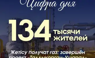 Газ для 134 тысяч жителей Жетісу: завершено строительство магистрального газопровода «Талдыкорган–Ушарал»