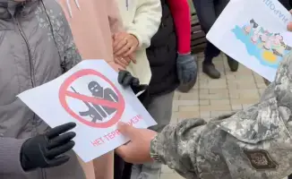 В Булаево прошла акция против терроризма с участием 70 человек