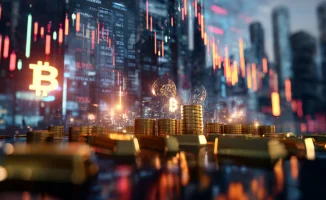 Мировые рынки на 20 октября: золото достигает максимумов, доллар и биткоин продолжают расти, нефть дешевеет