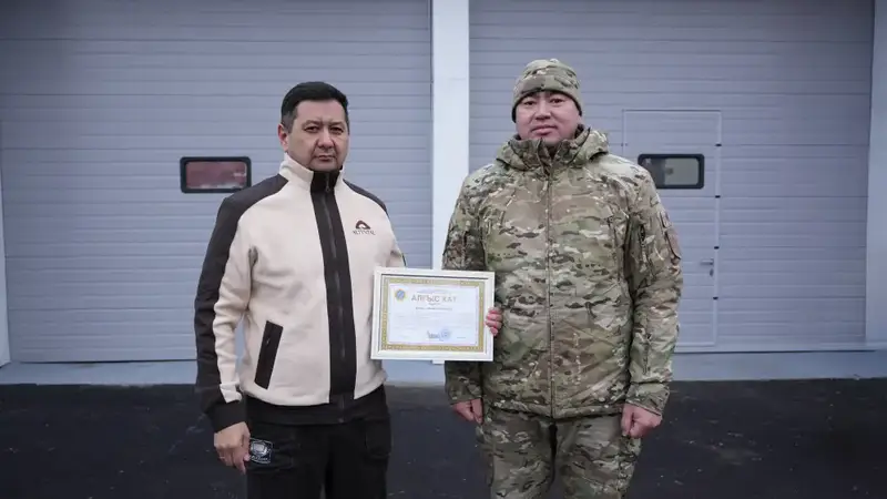 Глава МЧС Казахстана открыл пожарное депо в селе Красный Яр (5)