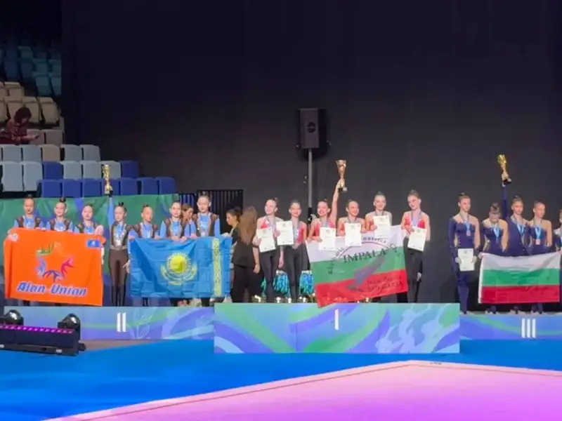 Сборная Казахстана завоевывает медали на международных турнирах по эстетической групповой гимнастике Астане