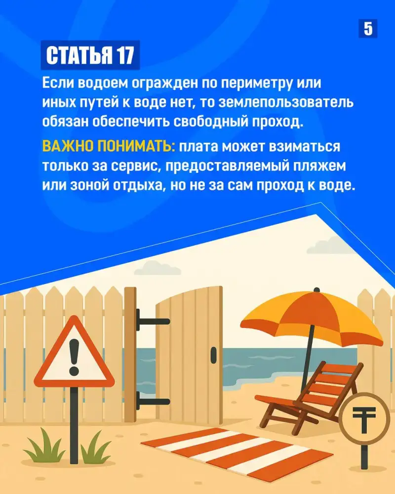 ЗАКОН И ПОРЯДОК: Законно ли устанавливать платный доступ к водным объектам? (5)