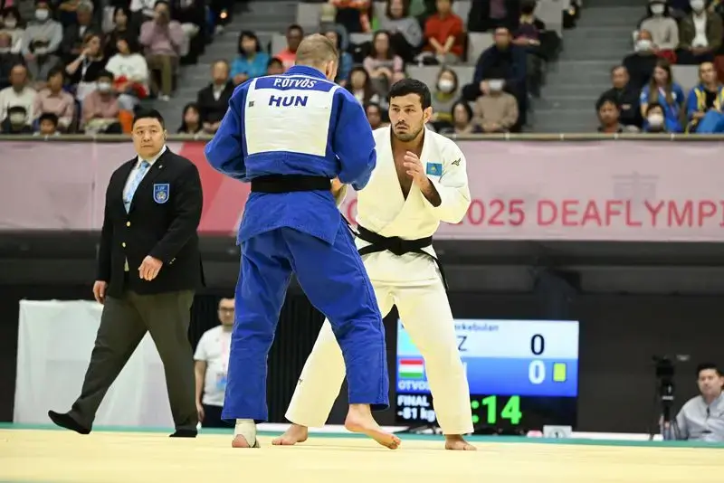 Золото Сурдлимпиады завоевал дзюдоист из Карагандинской области Еркебулан Канафин (2)
