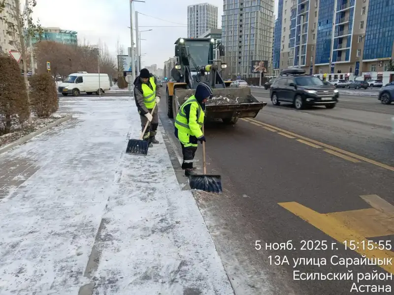 За два дня из Астаны вывезено более 3 000 кубометров снега (3)