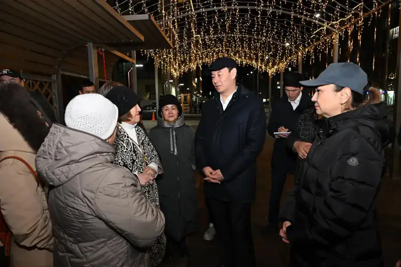 Дархан Сатыбалды оценил результаты освещения фасадов в новых микрорайонах (8)