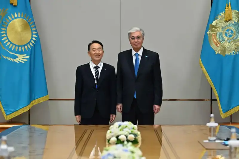 Президент Казахстана встретился с председателем попечительского совета Woosong University Ким Сонг Кёнгом Астане