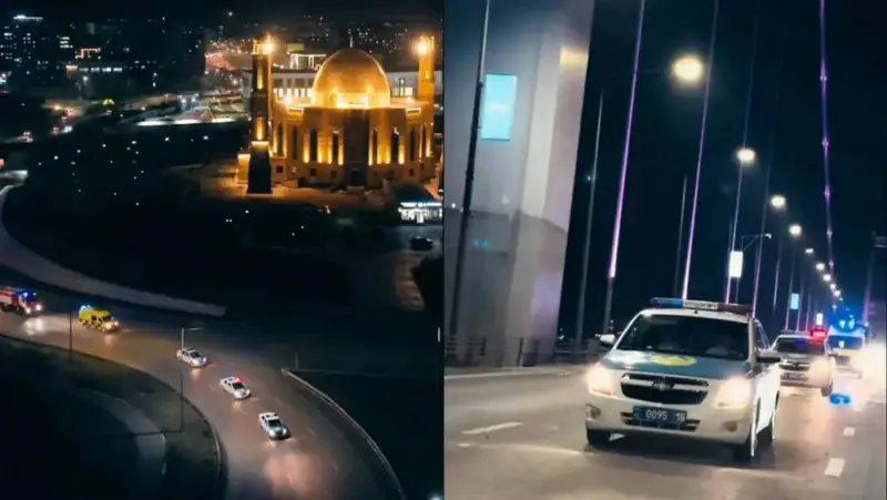 Символический кортеж в Семее подчеркивает важность соблюдения ПДД Астане