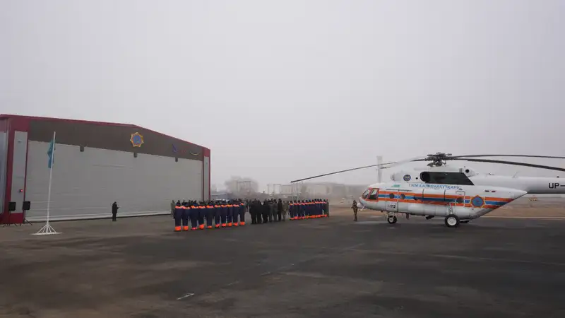 В области Ұлытау введён в эксплуатацию первый авиационный отряд МЧС Казахстана (4)