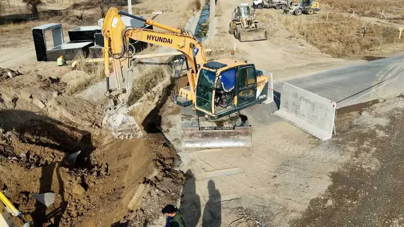 Работы по бетонированию канала «Найман» завершены в Туркестанской области (3)