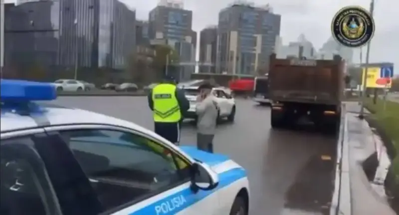 Грузовики под пристальным взглядом: полиция Алматы усиливает контроль на дорогах Астане