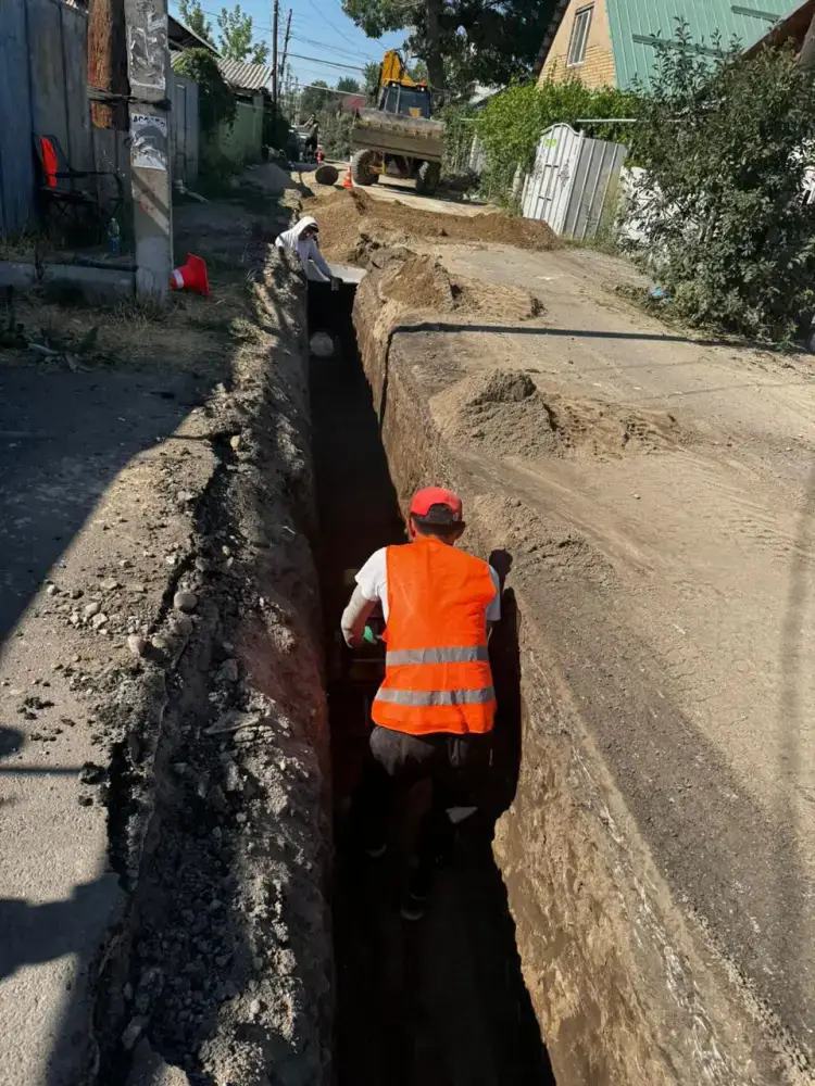 Строительство новых инженерных сетей в Турксибском районе Алматы Астане