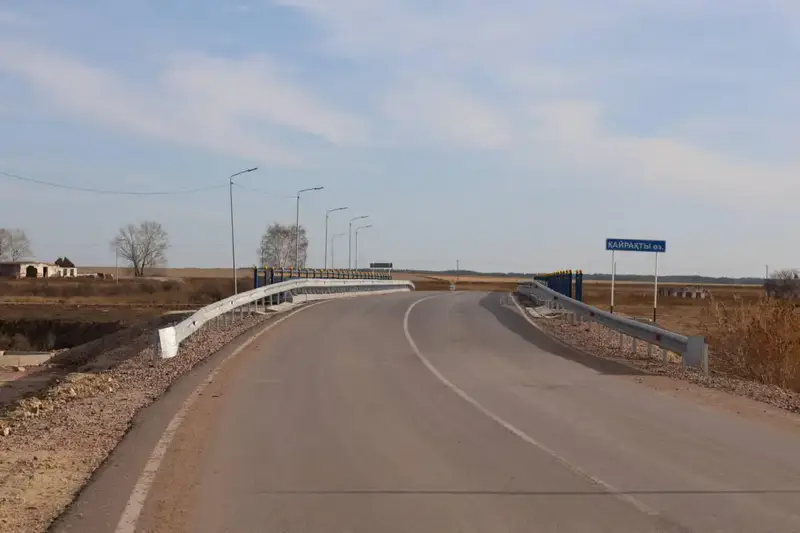 В Буландынском районе построен новый мост, соединяющий два села (2)