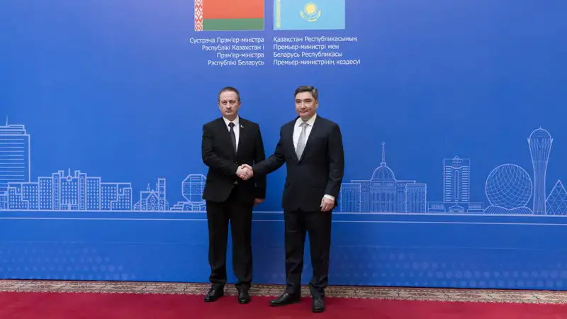 Премьер-министр Казахстана Олжас Бектенов и Премьер-министр Беларуси Александр Турчин обсудили развитие торгово-экономического сотрудничества (7)