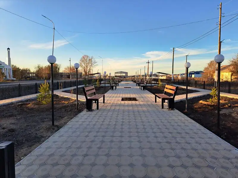 В селе Кеншокы Шетского района благоустроили парк (2)