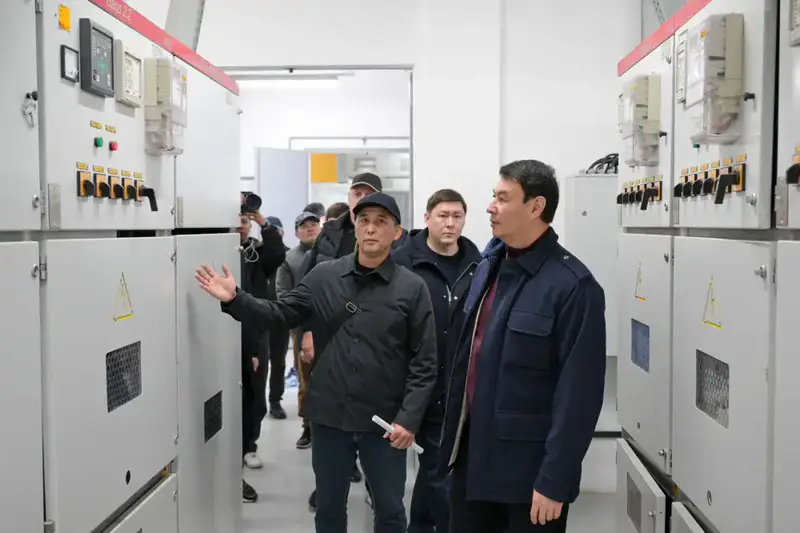 На стройплощадке подстанции «Тұздыбастау» идет проверка работ Астане