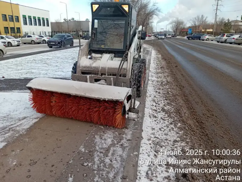 В Астане первый снег: внимание к безопасности на дорогах в условиях ухудшения погодных условий Астане