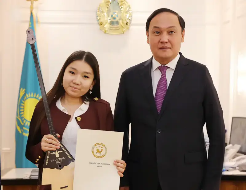 Аким Жамбылской области встретился с Инжу Жанабай Астане