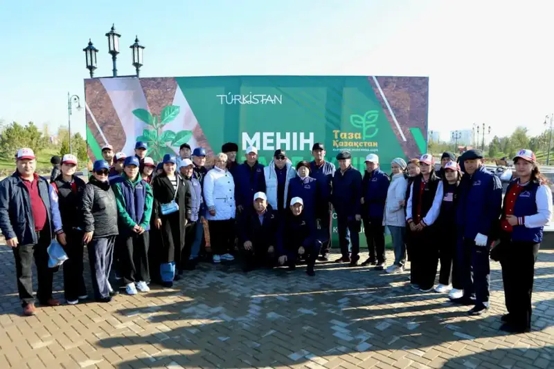 Туркестан: акция по посадке деревьев завершена Астане
