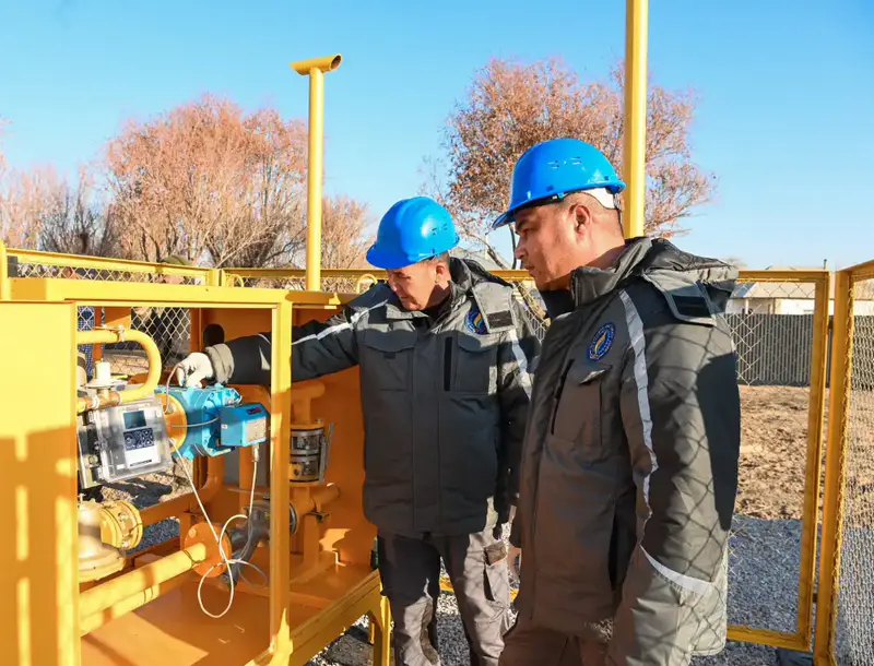 В село Шаган Сырдарьинского района подведен природный газ Астане