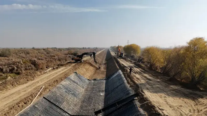Масштабная модернизация: работы по бетонированию более 62 км земляных каналов ведутся в Туркестанской области Астане