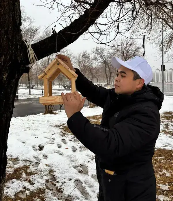 «Таза Қазақстан»: в парке Майкудука установили кормушки для птиц (2)