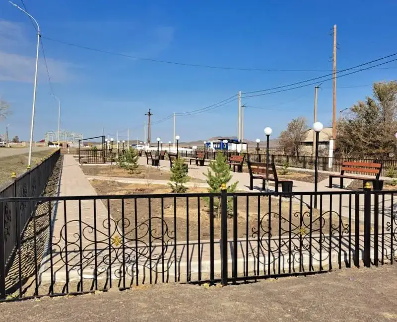 В селе Кеншокы Шетского района благоустроили парк (4)