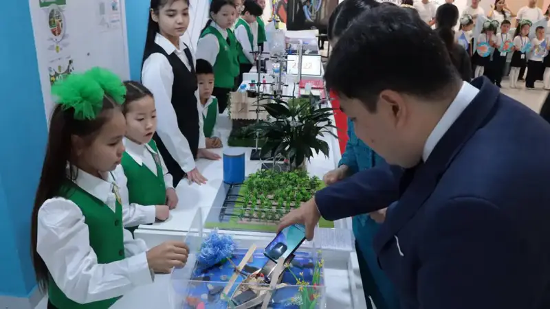 Более тысячи школьников Кызылординской области приняли участие в открытом уроке на тему экономии воды (3)