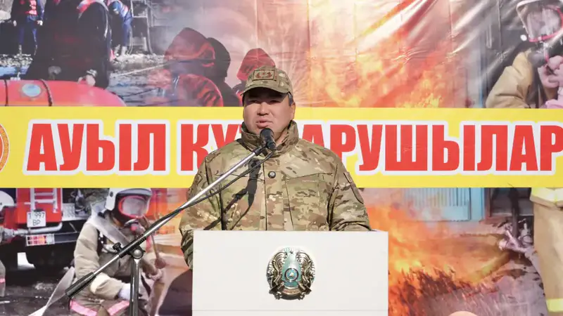 Открытие добровольного пункта пожаротушения в Жуантобе Астане