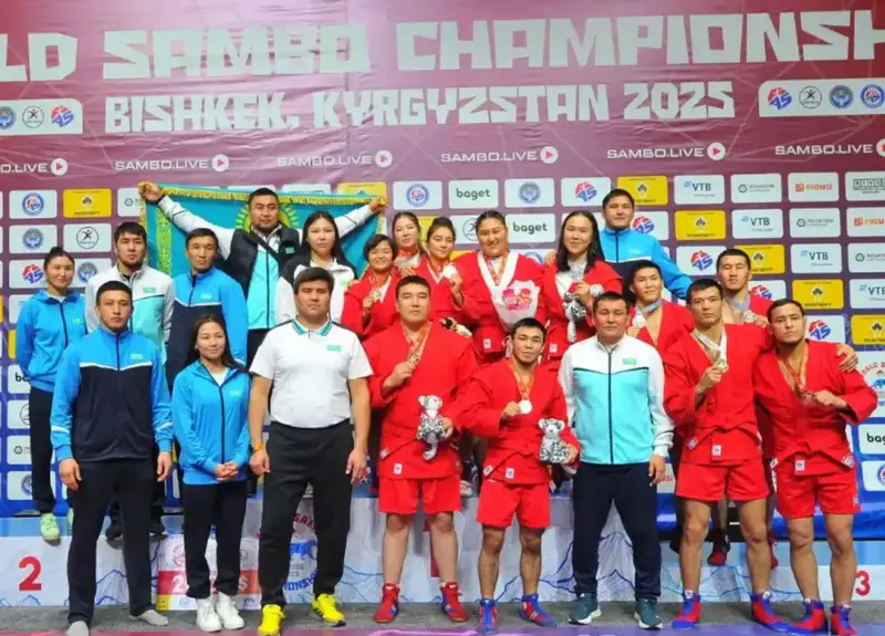 Национальная сборная Казахстана завоевала второе место на чемпионате мира по самбо (2)