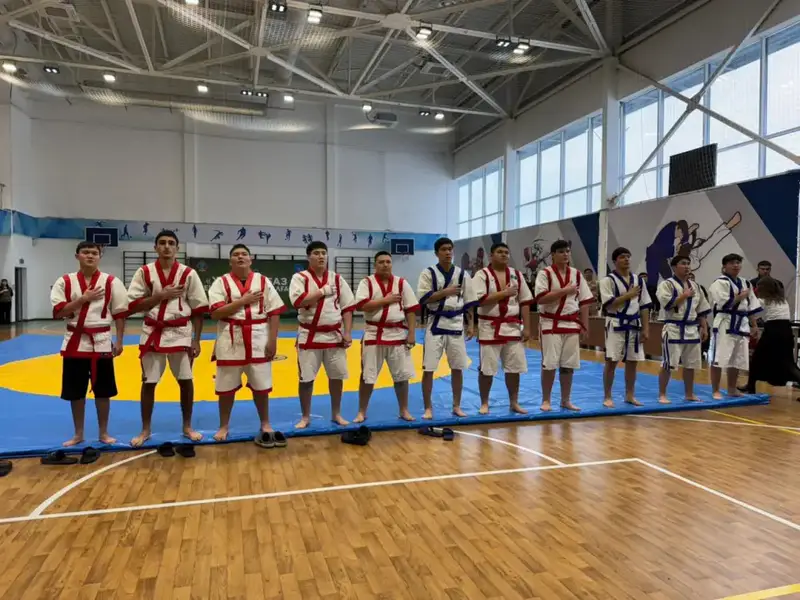 «Жас Сарбаз барысы»: молодежный турнир по қазақ күресі прошел в Астане (4)