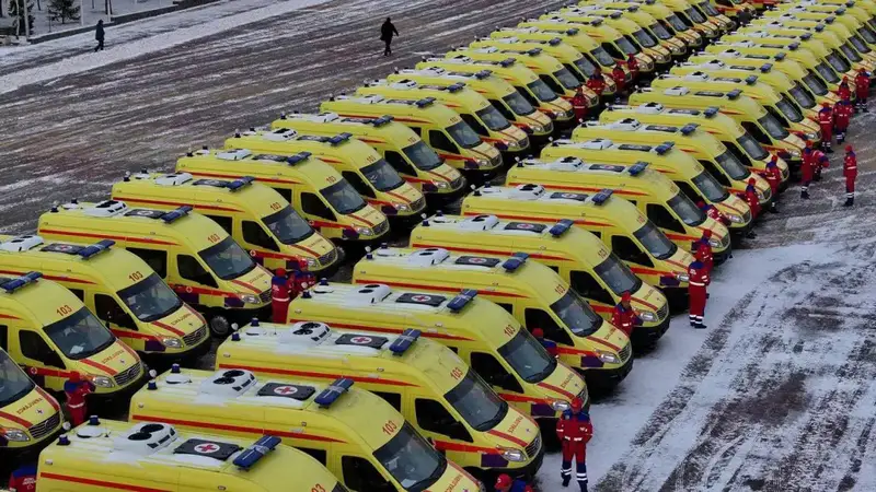 Костанай: 50 новых реанимобилей для скорой помощи Астане