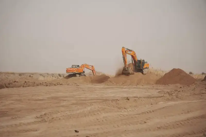 Каналы для водоотведения строят в Туркестане Астане