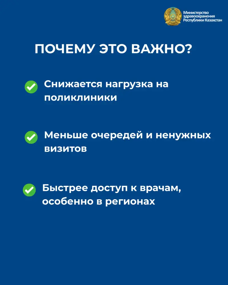 Медицинский мост: 2,7 миллиона дистанционных услуг, соединяющих казахстанцев с здравоохранением Астане