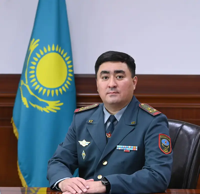 Назначение Мырзагельдиева Мадияра Айдосовича начальником Департамента по чрезвычайным ситуациям Кызылординской области Астане
