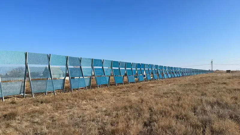 Снегозадерживающие заборы нового типа для дорог Карагандинской области Астане