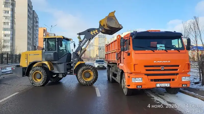 Больше тысячи кубометров снега вывезли из Астаны за день (2)