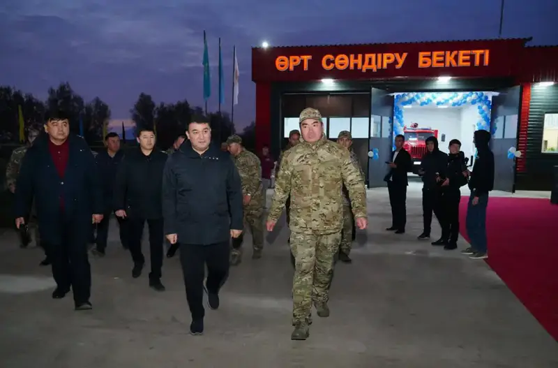 ТУРКЕСТАН: В ОРДАБАСИНСКОМ РАЙОНЕ ОТКРЫЛАСЬ НОВАЯ ПОЖАРНАЯ ЧАСТЬ (3)