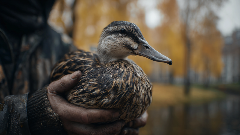 В Астане мужчина потрошил уток на глазах у ребенка: полиция вмешалась Астане