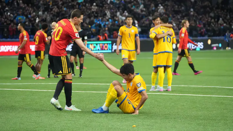 Сенсация в Астане: Казахстан остановил Бельгию, ставшую жертвой неожиданного результата в отборе на ЧМ-2026 Астане