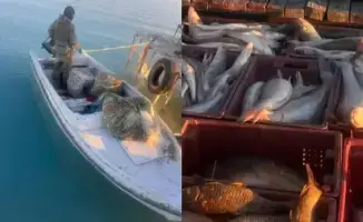 Задержание браконьеров на озере Балхаш с уловом 252 кг рыбы