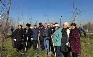 Алматы: 2200 деревьев и 600 уже в земле!