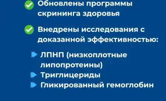 Новые программы скрининга здоровья в Казахстане: расширение возрастных границ и внедрение УЗИ для мужчин 50+