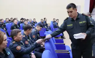 Языковая проверка: в Главном командовании Национальной гвардии проверили «пульс» государственного языка