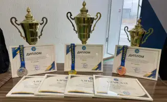 В Астане завершился молодежный турнир по қазақ күресі «Жас Сарбаз барысы»