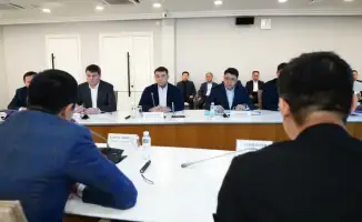 Аким Туркестанской области Нуралхан Кушеров встретился с Рустамом Карагойшиным для обсуждения совместных проектов