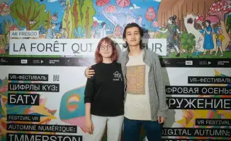 Интерактивная фреска «Пугающий лес» в Алматы