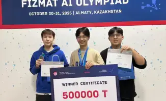 II место команды лицея Білім-инновация области Абай на международной олимпиаде FAIO 2025 по искусственному интеллекту в Алматы