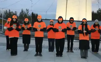 В Астане прошел 'Оранжевый челлендж тишины' в поддержку жертв домашнего насилия